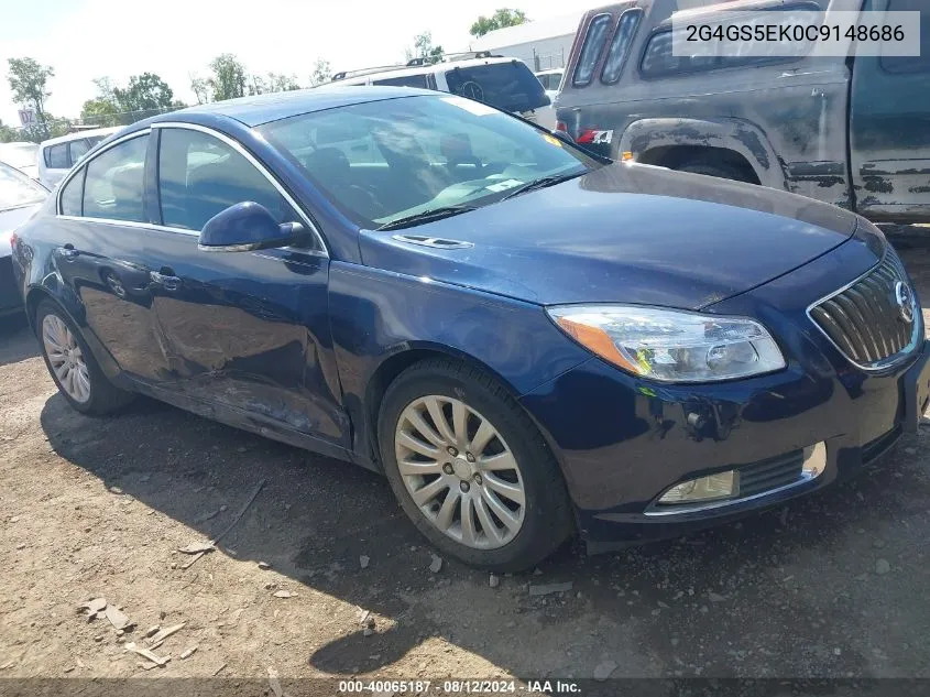 2012 Buick Regal Premium 1 VIN: 2G4GS5EK0C9148686 Lot: 40065187