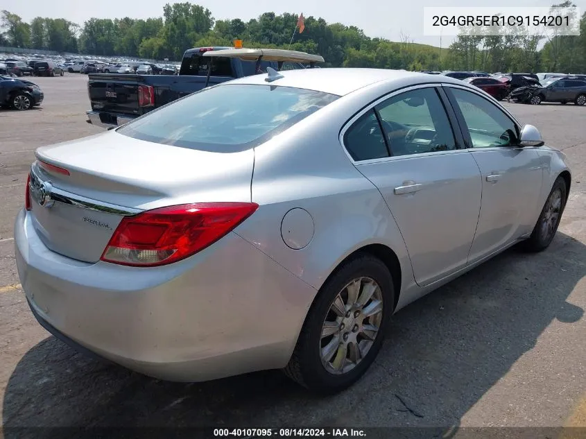 2012 Buick Regal VIN: 2G4GR5ER1C9154201 Lot: 40107095