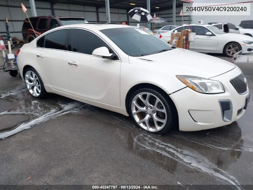 2G4GV5GV4C9200240 2012 Buick Regal Gs