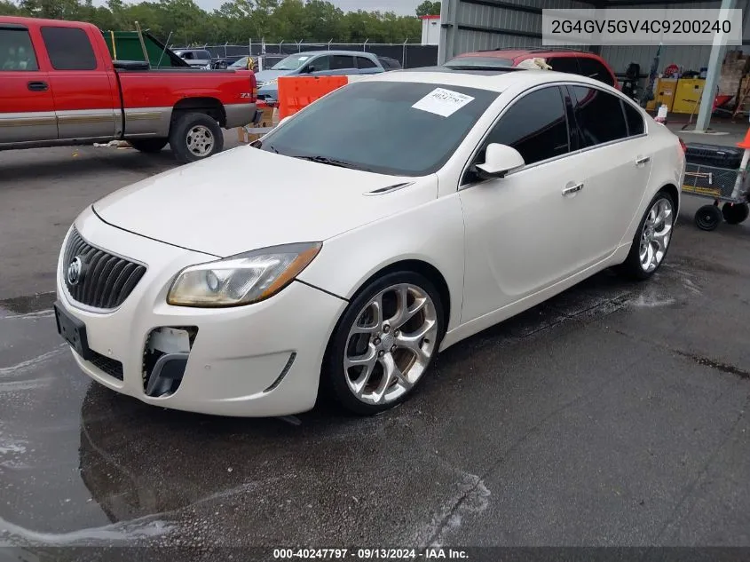 2G4GV5GV4C9200240 2012 Buick Regal Gs