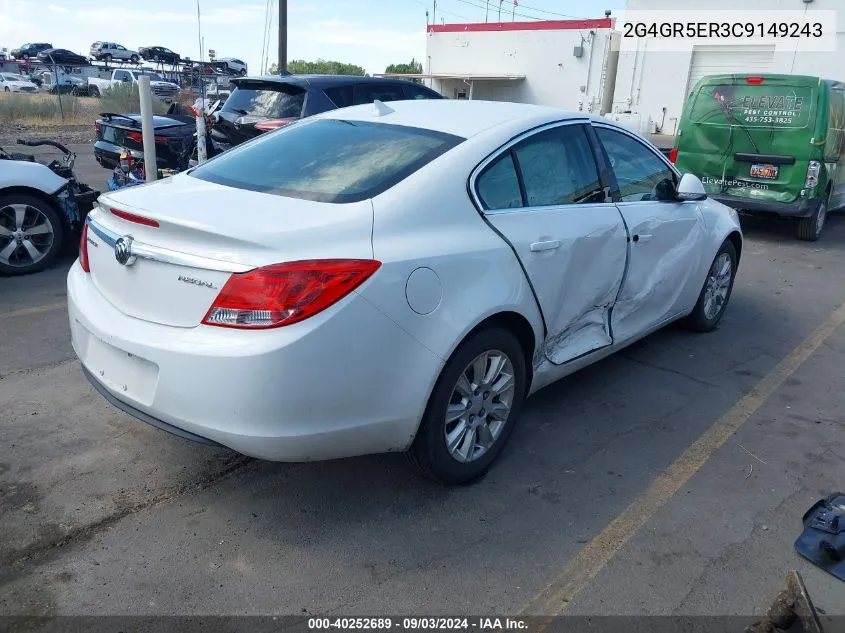 2012 Buick Regal VIN: 2G4GR5ER3C9149243 Lot: 40252689