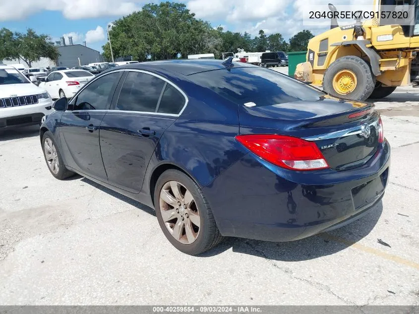 2012 Buick Regal VIN: 2G4GR5EK7C9157820 Lot: 40259554