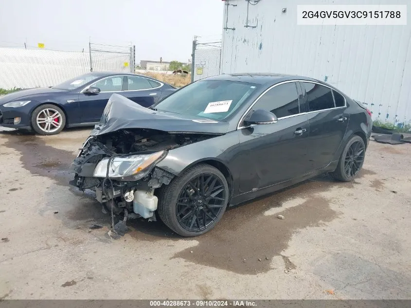 2012 Buick Regal Gs VIN: 2G4GV5GV3C9151788 Lot: 40288673