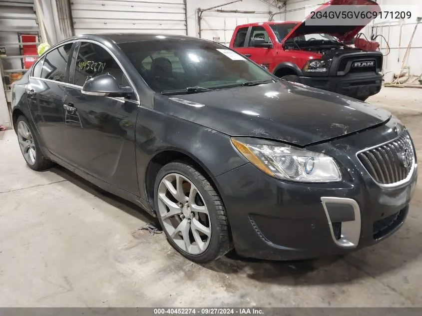 2012 Buick Regal Gs VIN: 2G4GV5GV6C9171209 Lot: 40452274