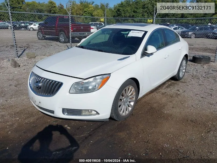 2012 Buick Regal VIN: 2G4GR5EK3C9132171 Lot: 40519835