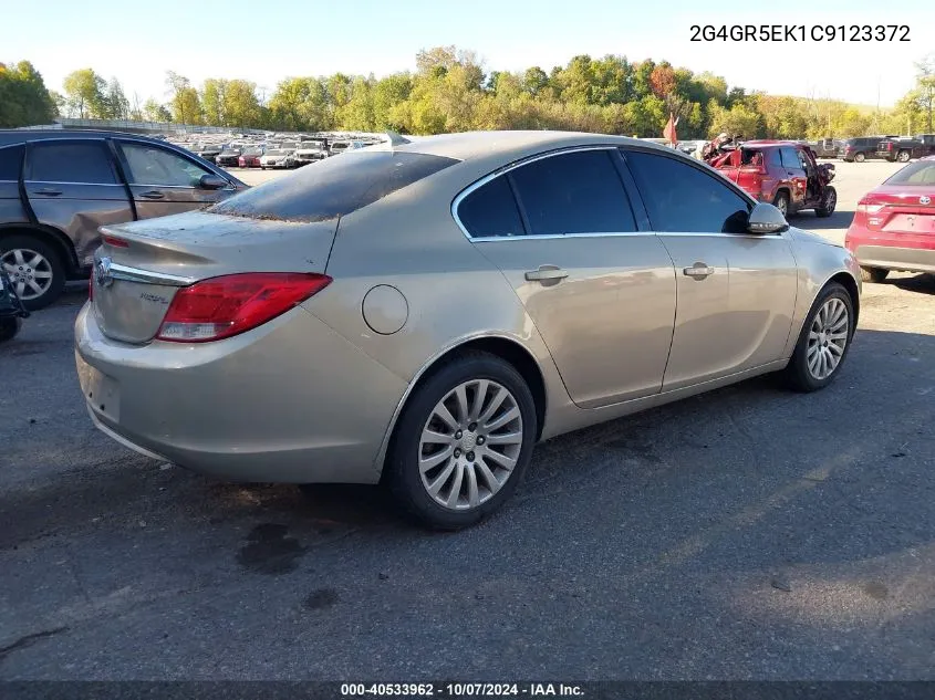 2012 Buick Regal VIN: 2G4GR5EK1C9123372 Lot: 40533962