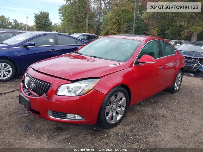 2012 Buick Regal Turbo - Premium 2 VIN: 2G4GT5GV7C9191135 Lot: 40579419