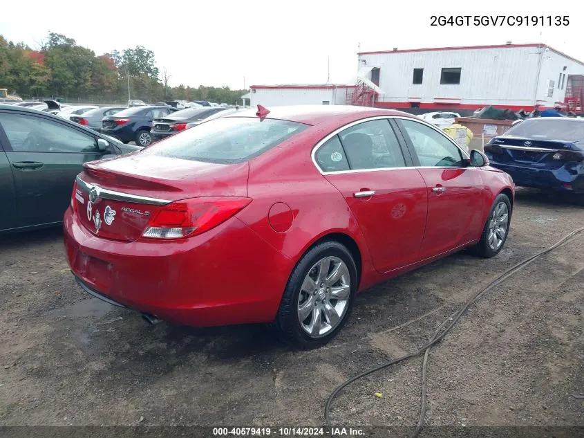 2012 Buick Regal Turbo - Premium 2 VIN: 2G4GT5GV7C9191135 Lot: 40579419