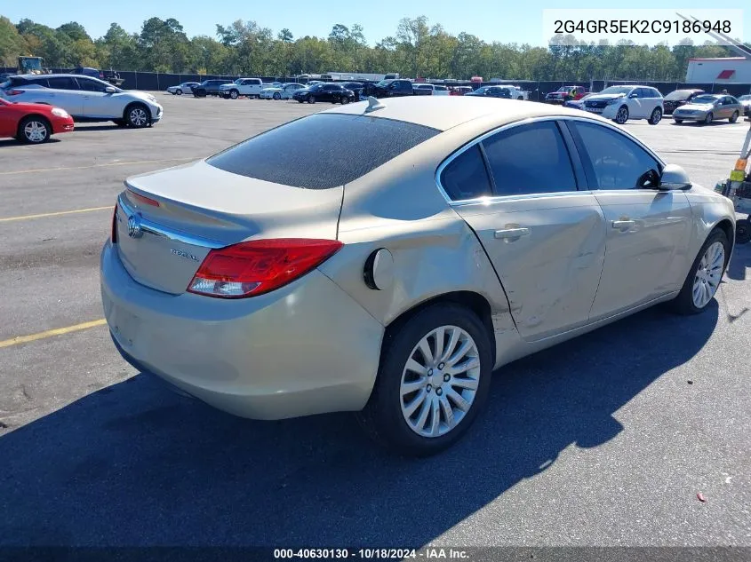 2012 Buick Regal VIN: 2G4GR5EK2C9186948 Lot: 40630130