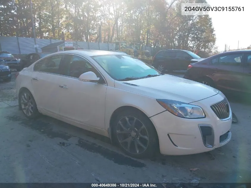 2012 Buick Regal Gs VIN: 2G4GV5GV3C9155761 Lot: 40649386