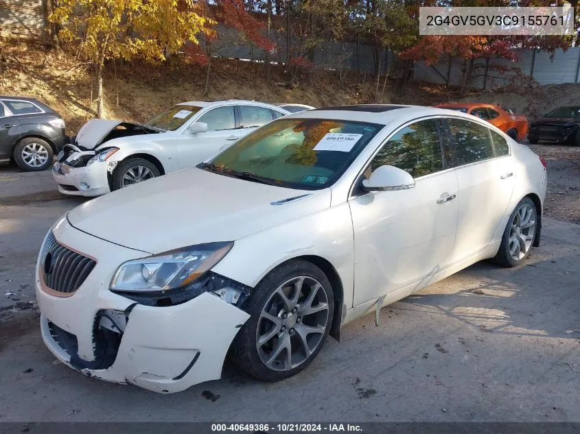 2012 Buick Regal Gs VIN: 2G4GV5GV3C9155761 Lot: 40649386