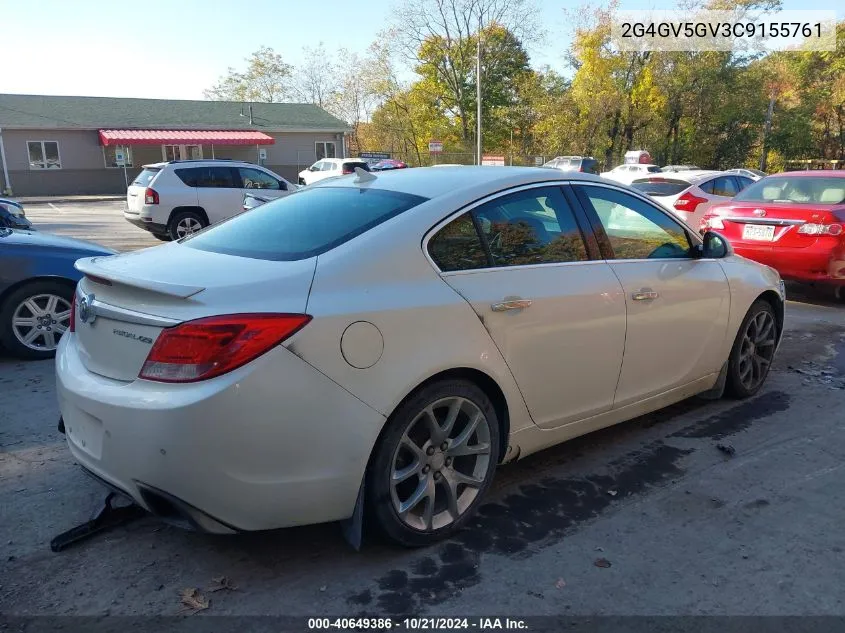 2012 Buick Regal Gs VIN: 2G4GV5GV3C9155761 Lot: 40649386