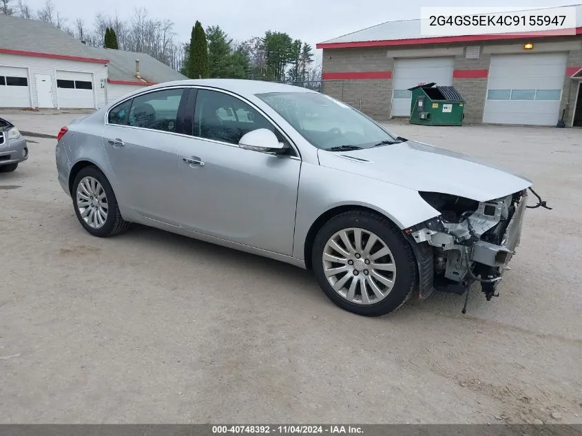 2012 Buick Regal Premium 1 VIN: 2G4GS5EK4C9155947 Lot: 40748392