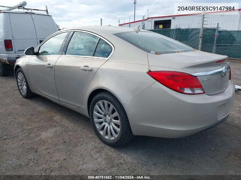 2012 Buick Regal VIN: 2G4GR5EK9C9147984 Lot: 40751652