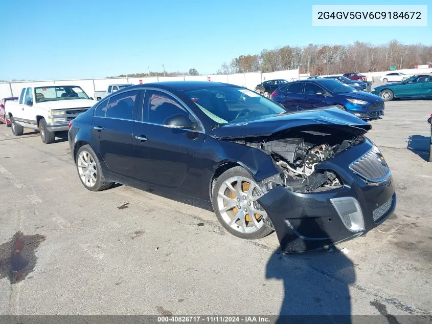 2012 Buick Regal Gs VIN: 2G4GV5GV6C9184672 Lot: 40826717