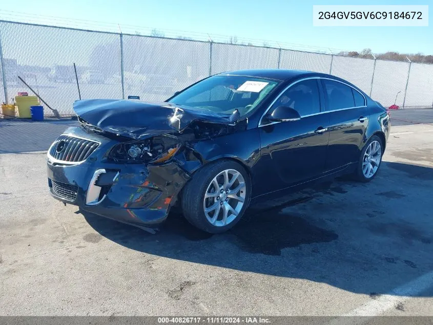 2012 Buick Regal Gs VIN: 2G4GV5GV6C9184672 Lot: 40826717