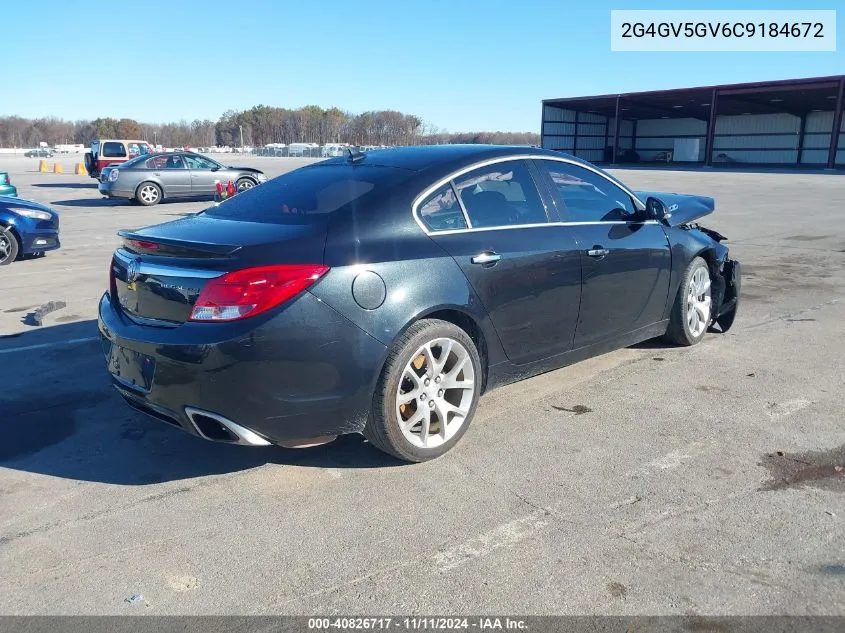 2012 Buick Regal Gs VIN: 2G4GV5GV6C9184672 Lot: 40826717