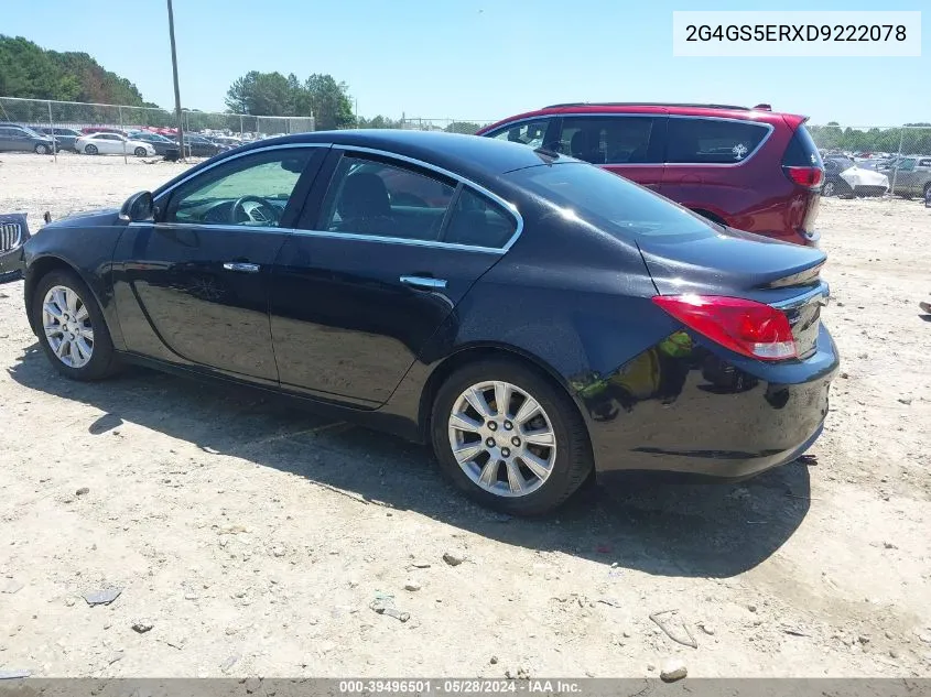 2013 Buick Regal Premium 1 VIN: 2G4GS5ERXD9222078 Lot: 39496501