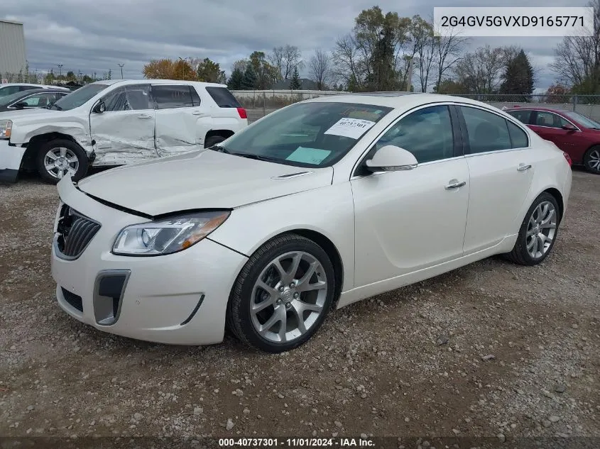 2013 Buick Regal Gs VIN: 2G4GV5GVXD9165771 Lot: 40737301