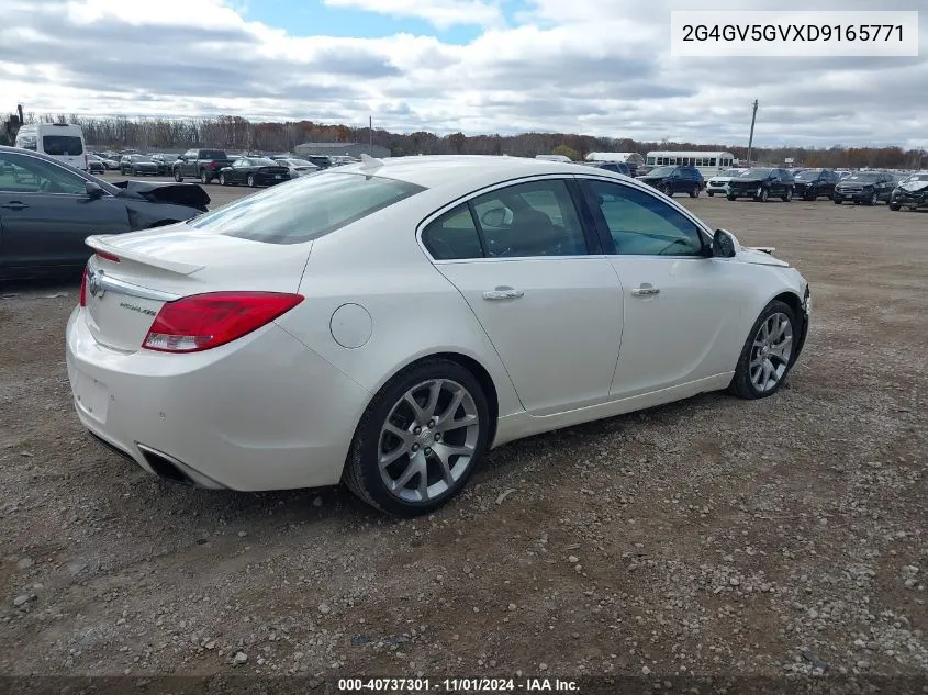 2013 Buick Regal Gs VIN: 2G4GV5GVXD9165771 Lot: 40737301