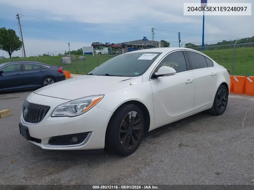 2014 Buick Regal Turbo VIN: 2G4GK5EX1E9248097 Lot: 39312116