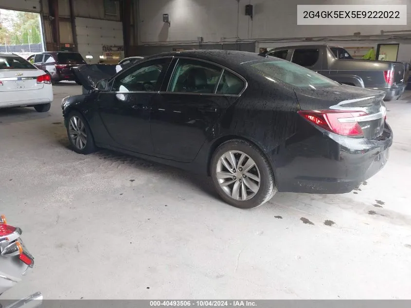 2014 Buick Regal Turbo VIN: 2G4GK5EX5E9222022 Lot: 40493506