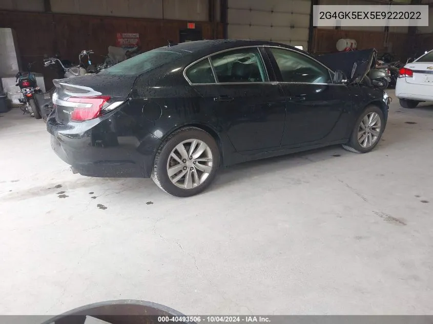 2014 Buick Regal Turbo VIN: 2G4GK5EX5E9222022 Lot: 40493506