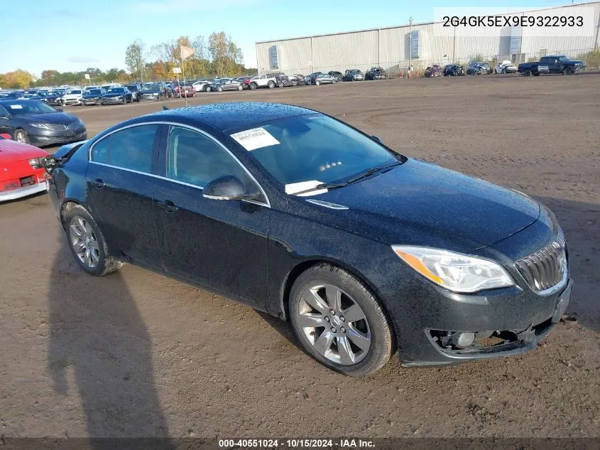 2014 Buick Regal Turbo VIN: 2G4GK5EX9E9322933 Lot: 40551024