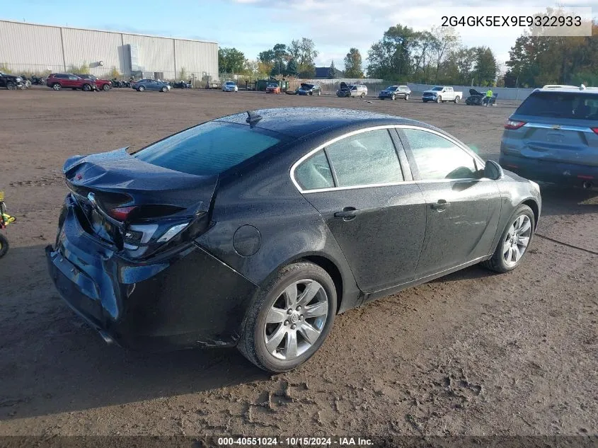 2014 Buick Regal Turbo VIN: 2G4GK5EX9E9322933 Lot: 40551024