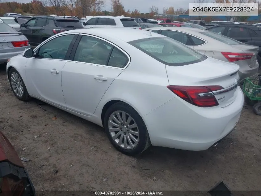 2014 Buick Regal Turbo VIN: 2G4GK5EX7E9228324 Lot: 40702981