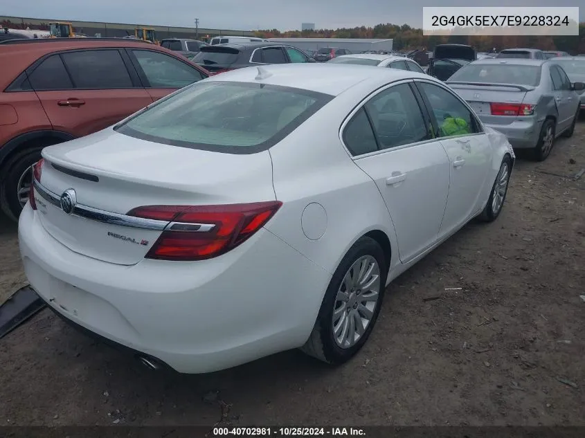 2014 Buick Regal Turbo VIN: 2G4GK5EX7E9228324 Lot: 40702981