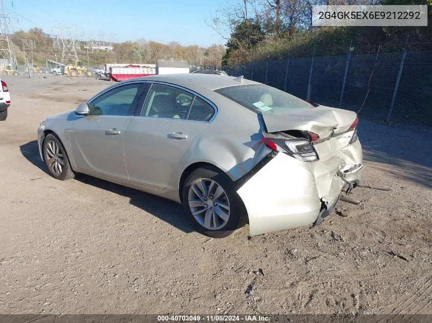 2014 Buick Regal Turbo VIN: 2G4GK5EX6E9212292 Lot: 40703049