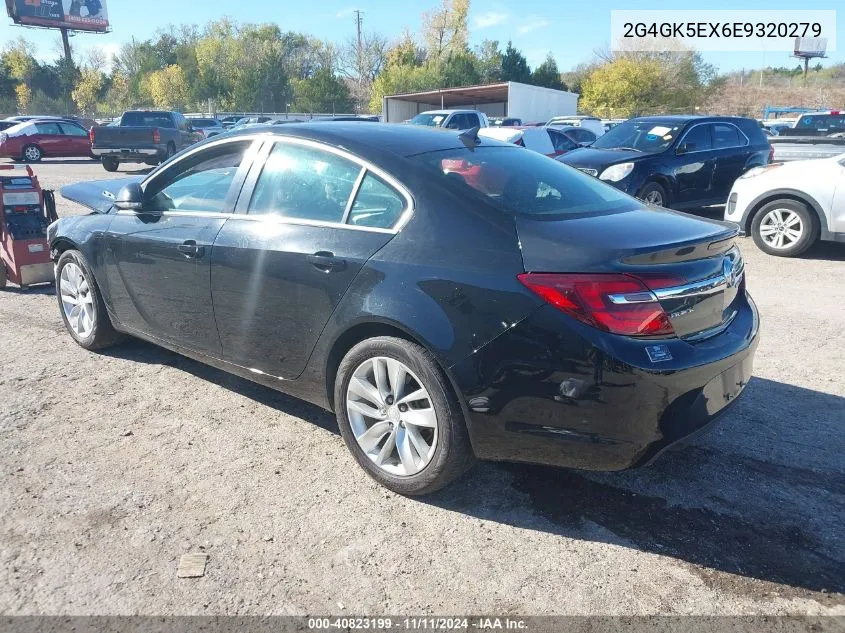 2014 Buick Regal Turbo VIN: 2G4GK5EX6E9320279 Lot: 40823199