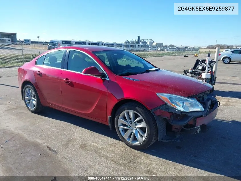 2014 Buick Regal Turbo VIN: 2G4GK5EX5E9259877 Lot: 40847411