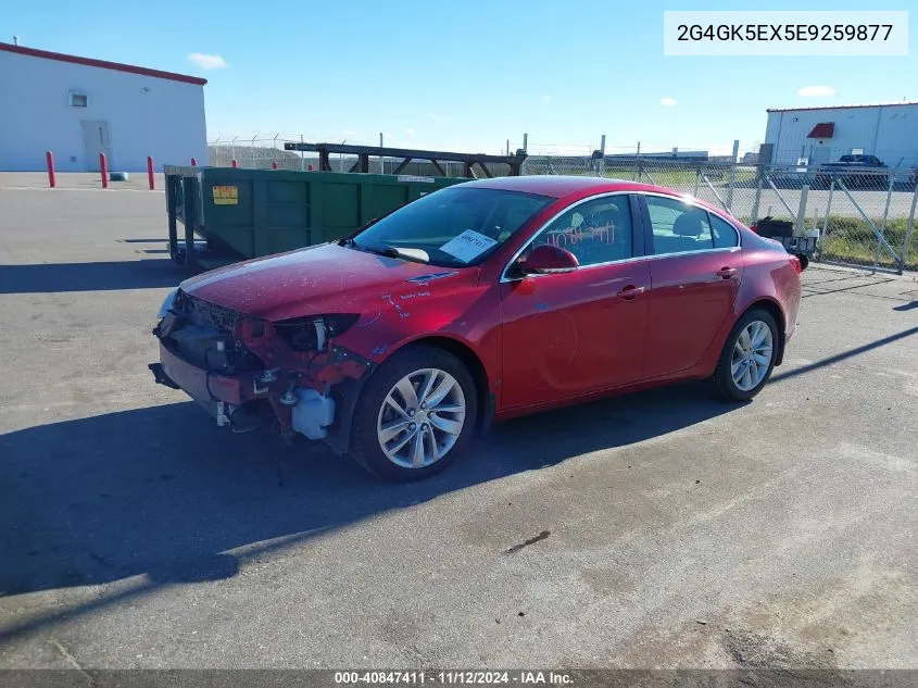 2014 Buick Regal Turbo VIN: 2G4GK5EX5E9259877 Lot: 40847411