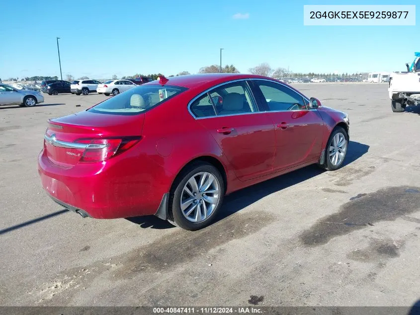 2014 Buick Regal Turbo VIN: 2G4GK5EX5E9259877 Lot: 40847411