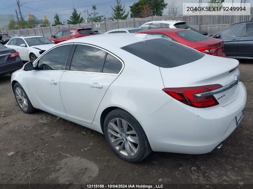 2015 Buick Regal VIN: 2G4GK5EX1F9249994 Lot: 12115158