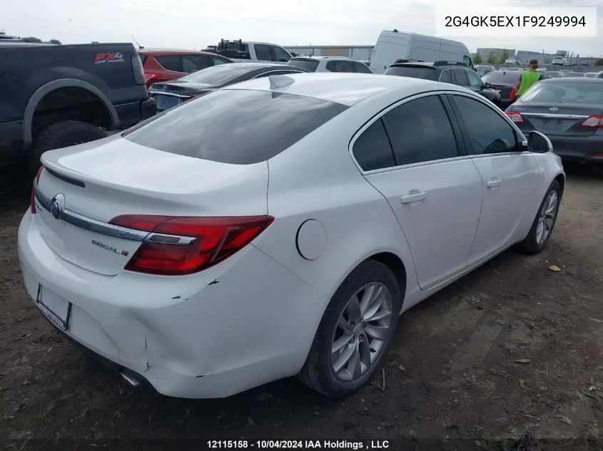 2015 Buick Regal VIN: 2G4GK5EX1F9249994 Lot: 12115158