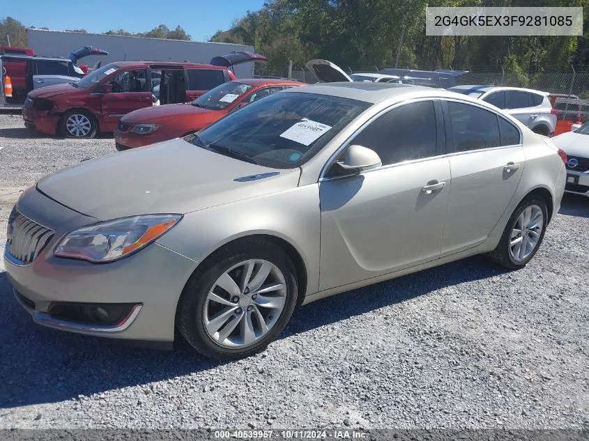 2015 Buick Regal Turbo VIN: 2G4GK5EX3F9281085 Lot: 40539957