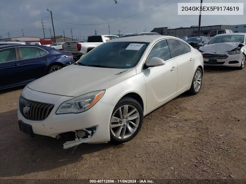 2015 Buick Regal Turbo VIN: 2G4GK5EX5F9174619 Lot: 40712856