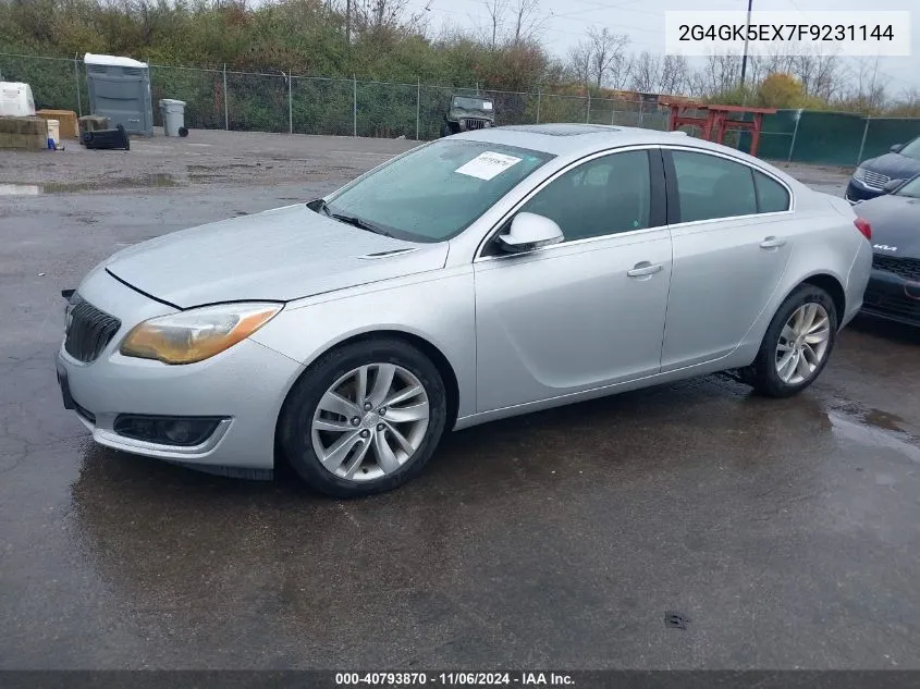 2015 Buick Regal Turbo VIN: 2G4GK5EX7F9231144 Lot: 40793870