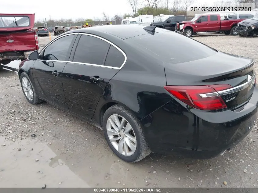 2015 Buick Regal Turbo Premium Ii VIN: 2G4GS5GX6F9197260 Lot: 40799040