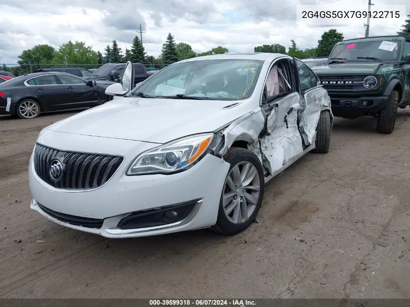 2016 Buick Regal Turbo Premium Ii VIN: 2G4GS5GX7G9122715 Lot: 39599318