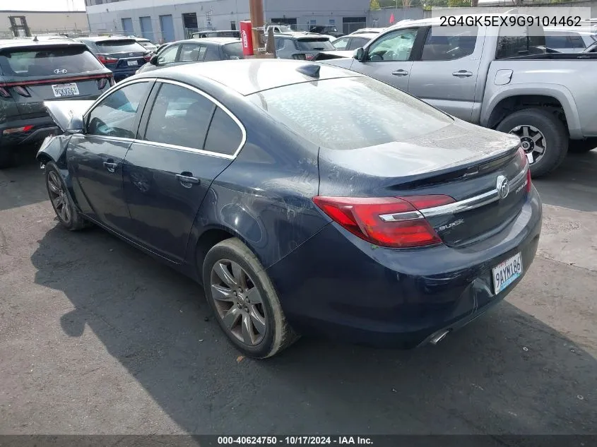 2016 Buick Regal VIN: 2G4GK5EX9G9104462 Lot: 40624750