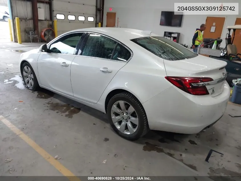 2016 Buick Regal Turbo Premium Ii VIN: 2G4GS5GX3G9125742 Lot: 40690828