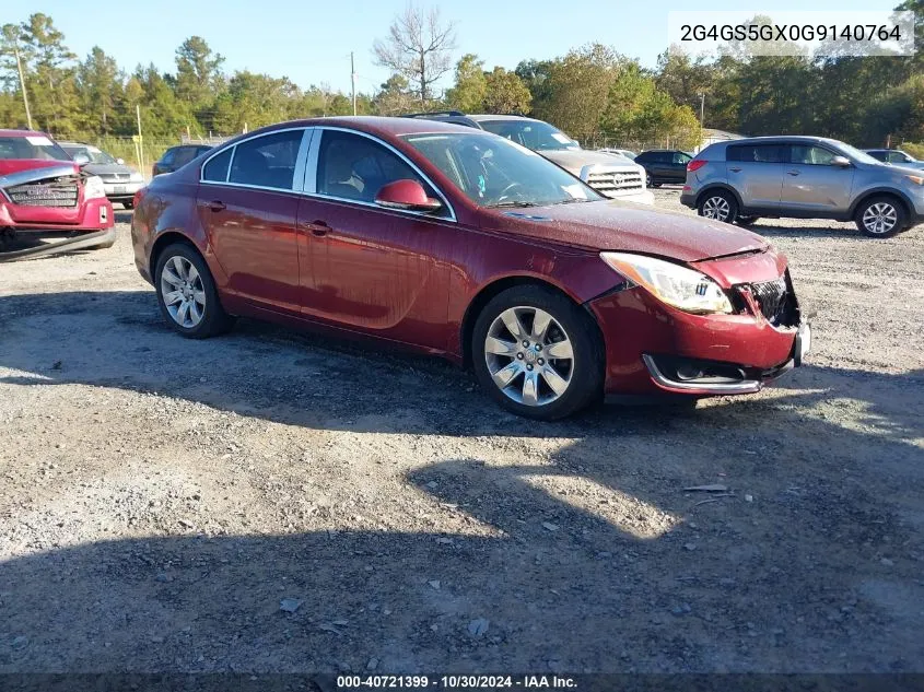 2016 Buick Regal Turbo Premium Ii VIN: 2G4GS5GX0G9140764 Lot: 40721399