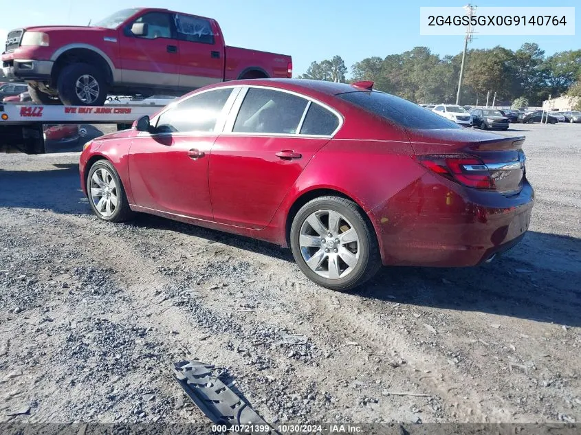 2016 Buick Regal Turbo Premium Ii VIN: 2G4GS5GX0G9140764 Lot: 40721399