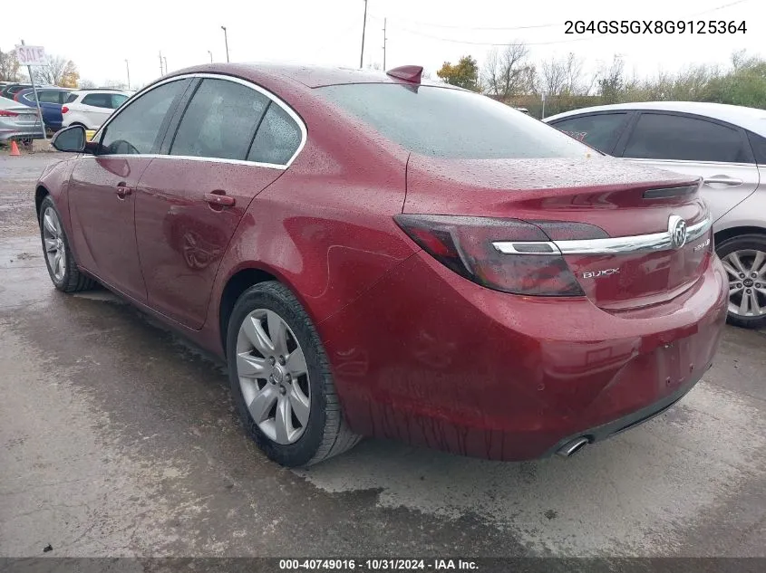 2016 Buick Regal Turbo Premium Ii VIN: 2G4GS5GX8G9125364 Lot: 40749016