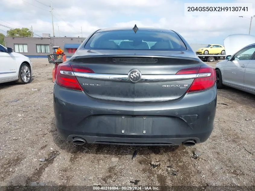 2017 Buick Regal Turbo Premium Ii VIN: 2G4GS5GX2H9130741 Lot: 40216694