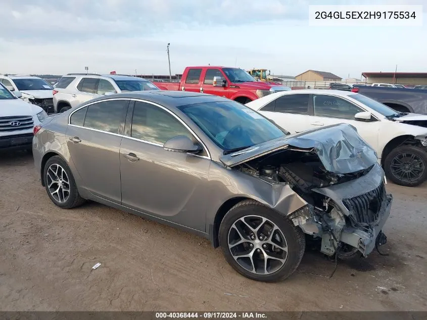 2017 Buick Regal Sport Touring VIN: 2G4GL5EX2H9175534 Lot: 40368444